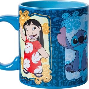 Silver Buffalo Disney Lilo and Stitch Tropical Panel Trio Ceramic Mug, 20